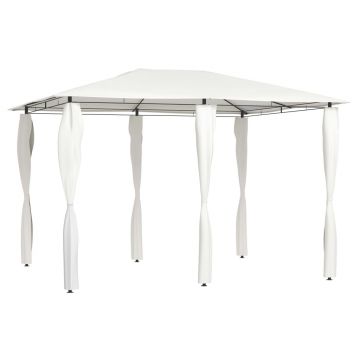 Gossi pavilion cu huse pentru stalpi, crem, 3x4x2,6 m, 160 g/m2