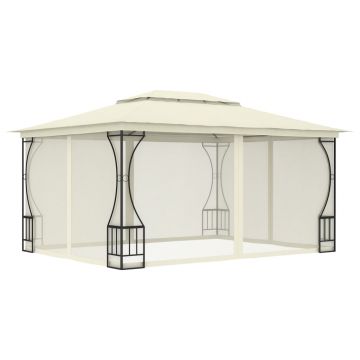 Gossi pavilion cu plase, crem, 300 x 400 x 265 cm