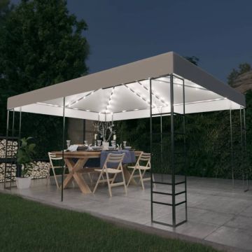 Gossi pavilion cu sir de lumini led, alb, 4x3x2,7 m