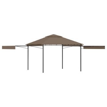 Gossi pavilion extinsii duble acoperis gri taupe 3x3x2,75 m 180 g/m2