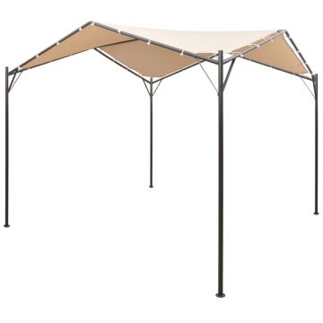 Gossi pavilion foisor cort cu baldachin, 4x4 m, otel, bej