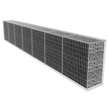 Gossi perete gabion cu capac, 600 x 50 x 100 cm, otel galvanizat