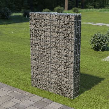 Gossi perete gabion cu capace, 100 x 20 x 150 cm, otel galvanizat