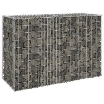 Gossi perete gabion cu capace, 150 x 60 x 100 cm, otel galvanizat