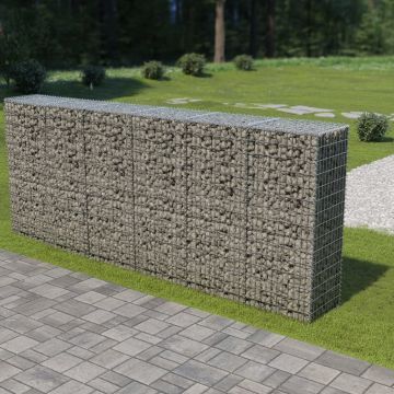 Gossi perete gabion cu capace, 300 x 50 x 150 cm, otel galvanizat