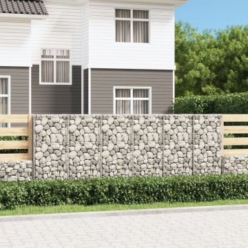 Gossi perete gabion cu capace, 300x50x100 cm, otel galvanizat