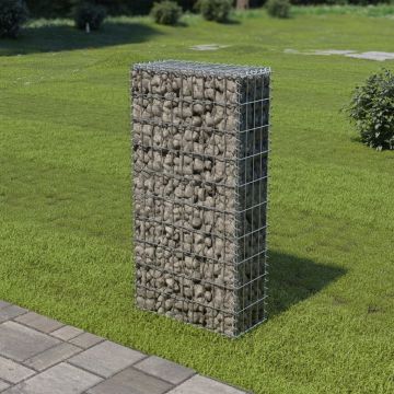 Gossi perete gabion cu capace, 50 x 20 x 100 cm, otel galvanizat
