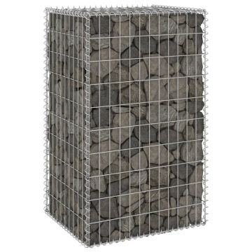 Gossi perete gabion cu capace, 60 x 50 x 100 cm, otel galvanizat