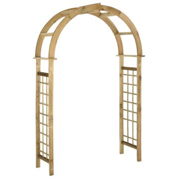 Gossi pergola arcuita, lemn de pin verde tratat