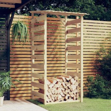 Gossi pergola cu acoperis, 100x90x200 cm, lemn de pin tratat