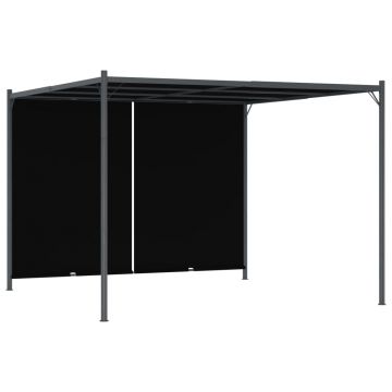 Gossi pergola de gradina cu acoperis retractabil, antracit, 3 x 3 m