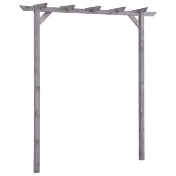 Gossi pergola de gradina, gri, 200x40x205 cm, lemn de pin tratat
