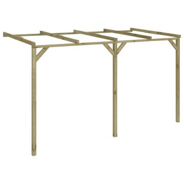 Gossi pergola de perete, 2 x 4 x 2,2 m, lemn