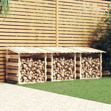 Gossi pergole cu acoperis, 3 buc., 100x90x100 cm, lemn de pin tratat