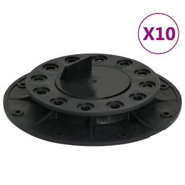 Gossi picioare pentru podea reglabile, 10 buc., 20-30 mm