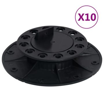 Gossi picioare pentru podea reglabile, 10 buc., 25-40 mm