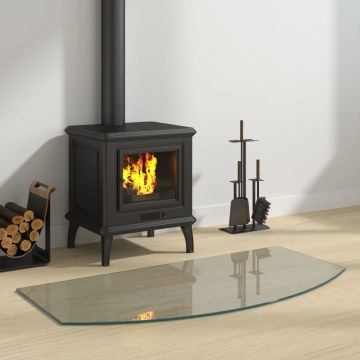 Gossi placa de sticla pentru semineu, 100x50 cm