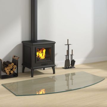 Gossi placa de sticla pentru semineu, 120x60 cm