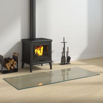 Gossi placa de sticla pentru semineu, dreptunghiulara, 120x50 cm