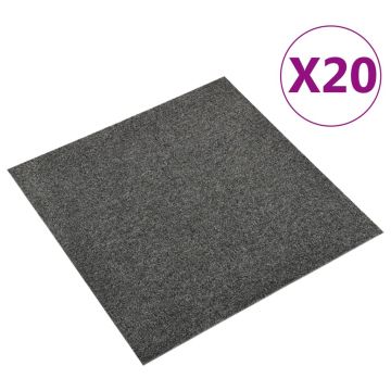 Gossi placi de pardoseala, 20 buc., antracit, 50 x 50 cm, 5 m2
