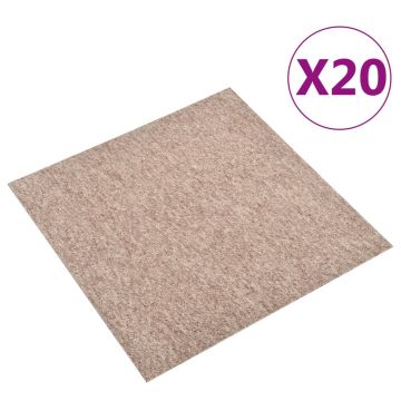 Gossi placi de pardoseala, 20 buc., bej, 50 x 50 cm, 5 m2