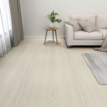 Gossi placi de pardoseala autoadezive, 20 buc., bej, pvc, 1,86 m2