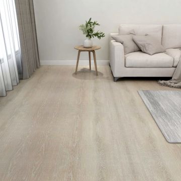 Gossi placi de pardoseala autoadezive, 20 buc., bej, pvc, 1,86 m2