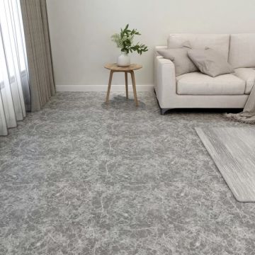 Gossi placi de pardoseala autoadezive,20 buc., gri beton,pvc,1,86 m2