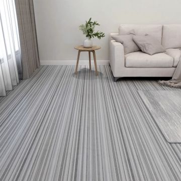 Gossi placi de pardoseala autoadezive 20 buc. gri deschis pvc 1,86 m2