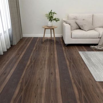 Gossi placi de pardoseala autoadezive, 20 buc., maro, pvc, 1,86 m2