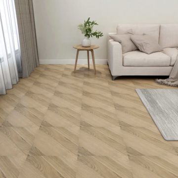 Gossi placi de pardoseala autoadezive 20 buc. maro pvc 1,86 m2 dungi