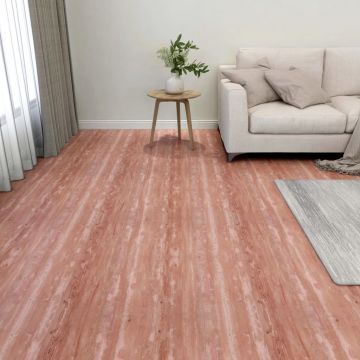 Gossi placi de pardoseala autoadezive, 20 buc., rosu, pvc, 1,86 m2