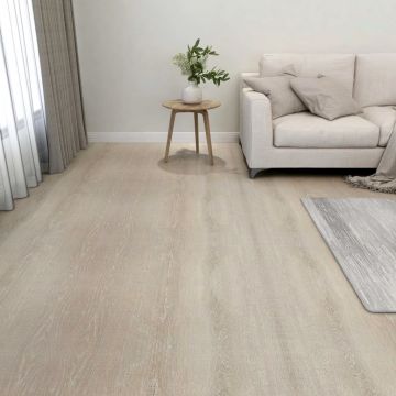 Gossi placi de pardoseala autoadezive, 55 buc., bej, pvc, 5,11 m2