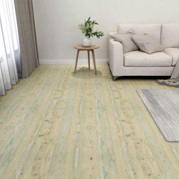 Gossi placi de pardoseala autoadezive 55 buc. maro deschis pvc 5,11m2