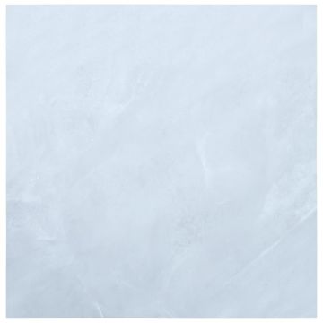 Gossi placi de pardoseala autoadezive, alb marmura, 5,11 m2 pvc
