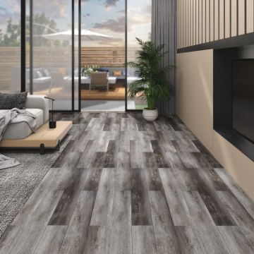 Gossi placi de pardoseala autoadezive, lemn dungi, 5,02 m2, pvc, 2 mm