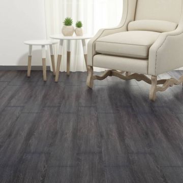 Gossi placi de pardoseala autoadezive, negru si alb 5,21 m2, 2 mm pvc
