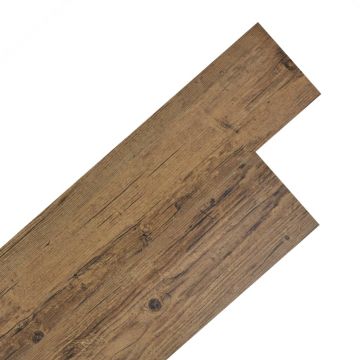 Gossi placi de pardoseala autoadezive, nuc maro, 5,02 m2, 2 mm, pvc
