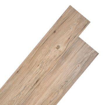 Gossi placi de pardoseala, stejar maro, 5,26 m2, 2 mm, pvc