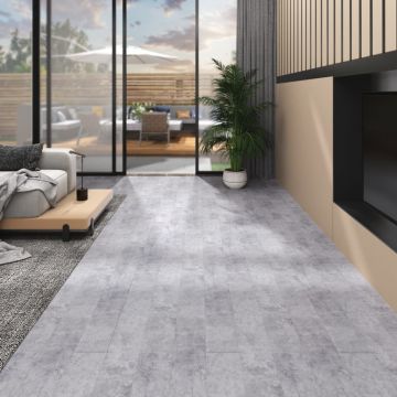 Gossi placi pardoseala autoadezive, gri ciment, 4,46 m2, pvc, 3 mm