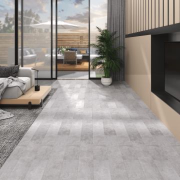 Gossi placi pardoseala autoadezive, gri pamantiu, 5,02 m2, pvc, 2 mm