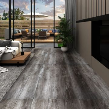 Gossi placi pardoseala autoadezive, lemn cu dungi, 5,21 m2, 2 mm, pvc
