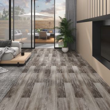 Gossi placi pardoseala autoadezive lemn maro mat 5,02 m2 pvc 2 mm