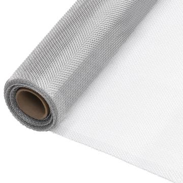 Gossi plasa de sarma, argintiu, 60x500 cm, aluminiu