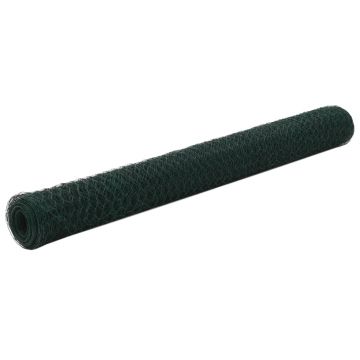 Gossi plasa de sarma gaini, verde, 25 x 1,2 m, otel cu invelis pvc