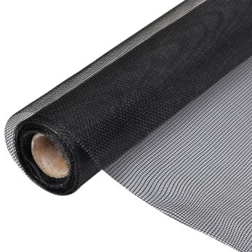 Gossi plasa de sarma, negru, 100 x 500 cm, fibra de sticla