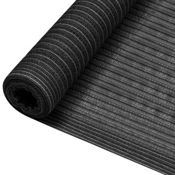 Gossi plasa protectie intimitate, antracit, 1x10 m, hdpe, 75 g/m2