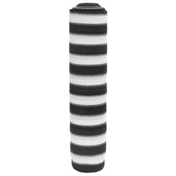 Gossi plasa protectie intimitate antracit/alb 1,5x10 m hdpe 150 g/m2