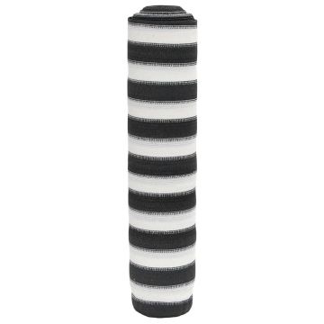 Gossi plasa protectie intimitate antracit/alb 1,5x25 m hdpe 195 g/m2