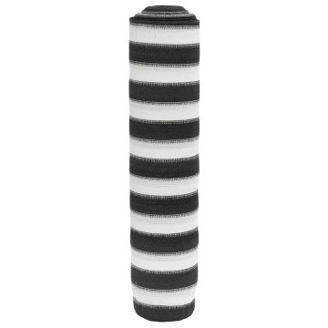 Gossi plasa protectie intimitate, antracit/alb, 2x25 m, hdpe, 75 g/m2
